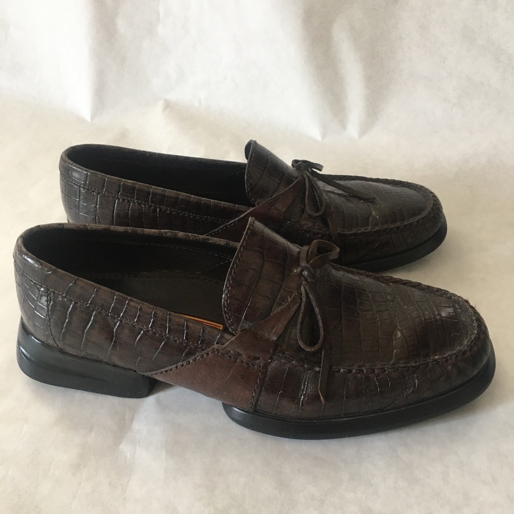 Cole Haan Country Men's Alligator Slip On Loafers